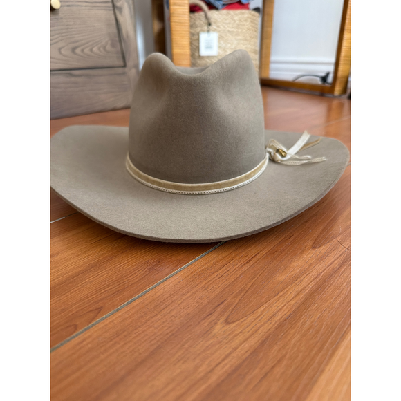 Lemaire Stetson hat with 3 interchangeable bands in Tan - Picture 7 of 11